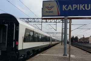 Baku train at Kapikule